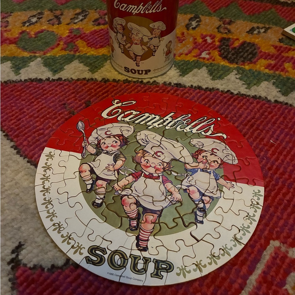 Soup Themed Puzzle - Red and White